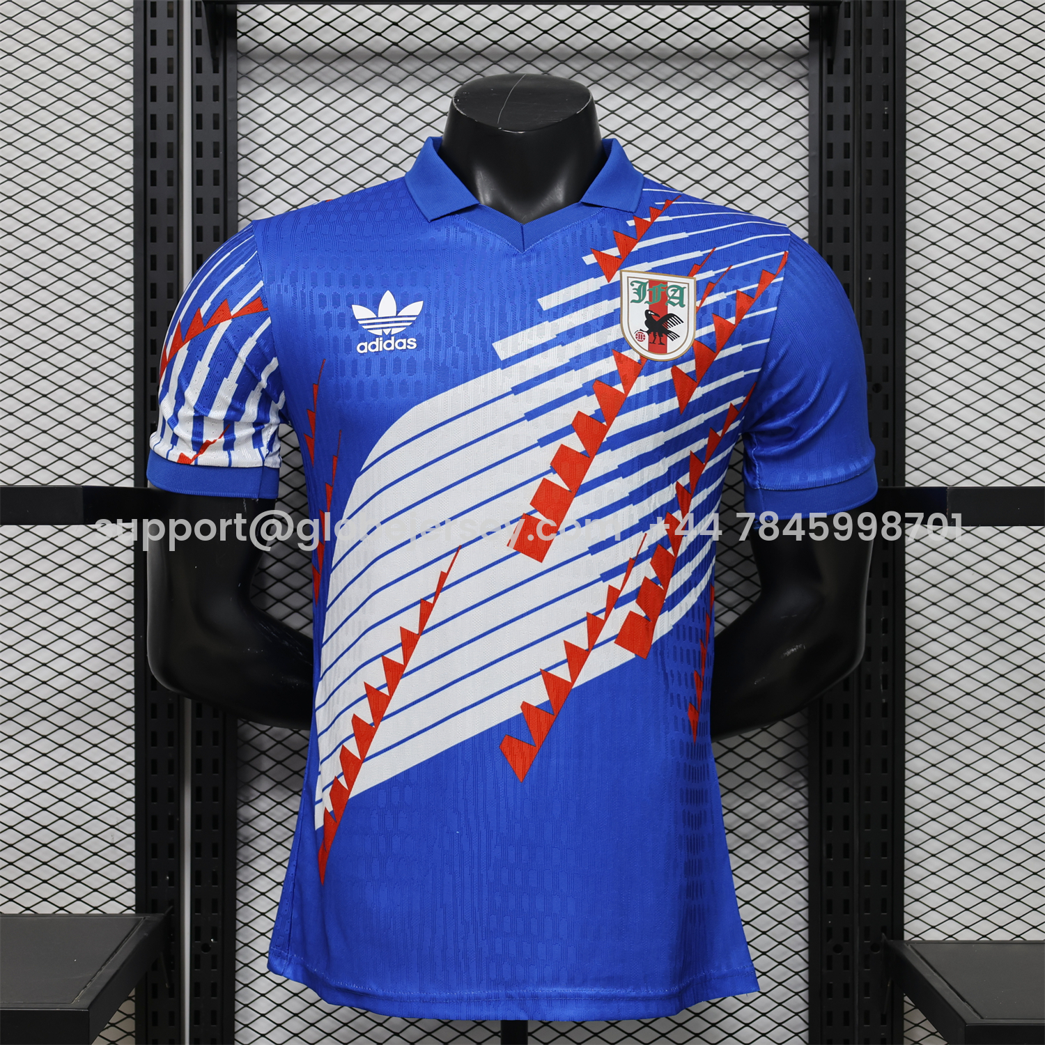 Japan 2026 Red-White Stripes Blue Special Jersey - Player Version
