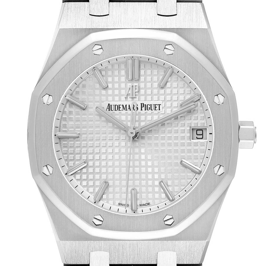 Audemars Piguet Royal Oak White Dial Steel Mens Watch 15500ST