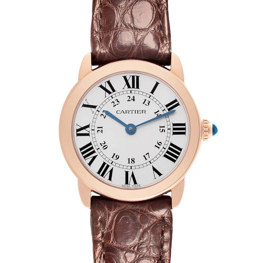 Cartier Ronde Solo Steel Rose Gold Small Ladies Watch W6701007 Papers