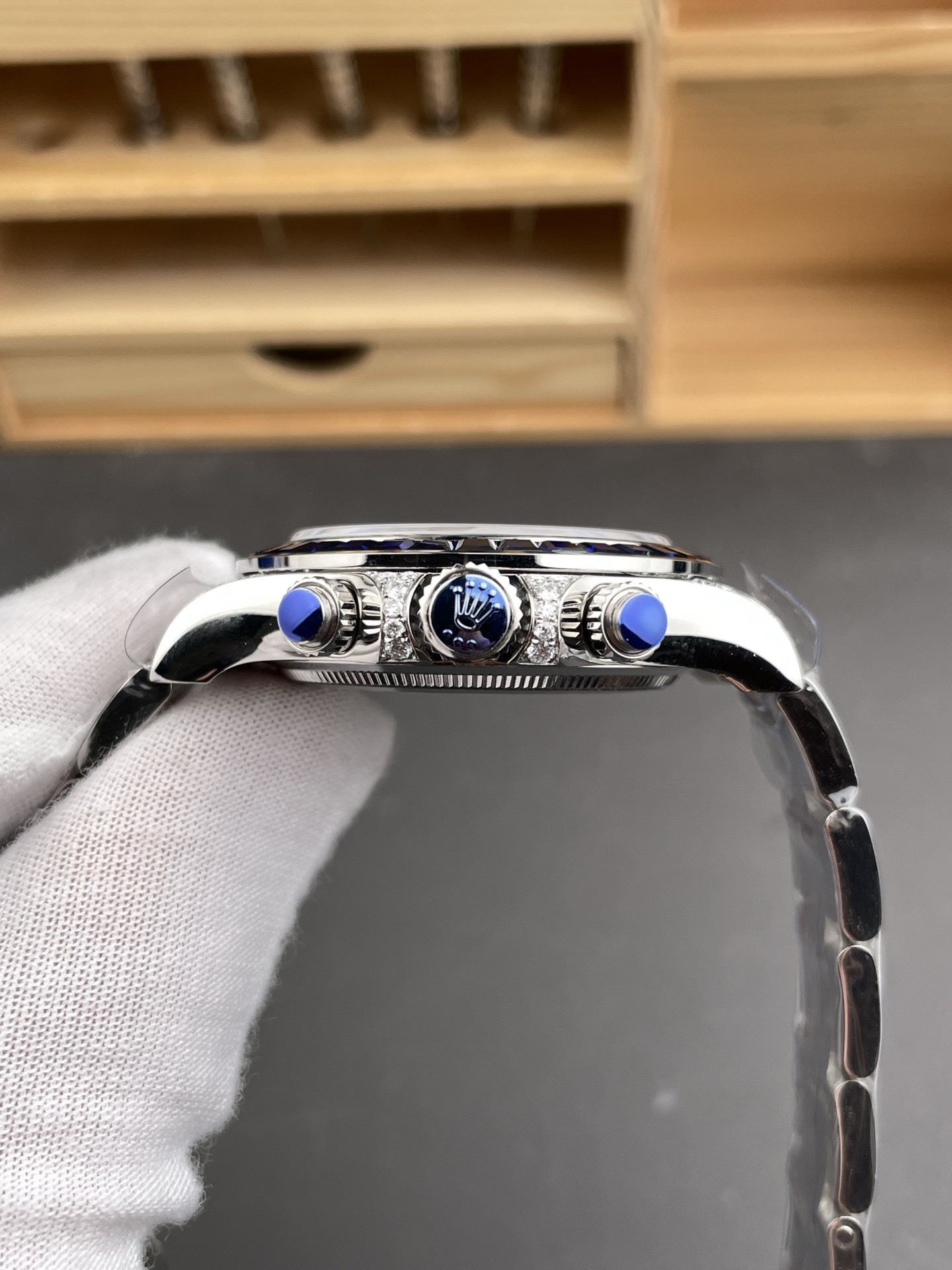 Hidden Edition Daytona Lab Grown Blue Bezel
