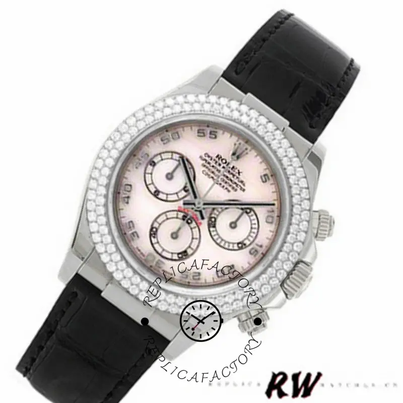 Rolex Cosmograph Daytona 116589 White MOP Arabic Dial 40MM Mens Replica Watch