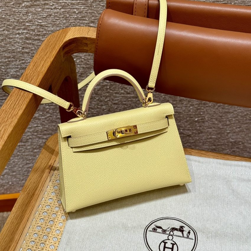 Replica Hermès Kelly Jaune Poussin