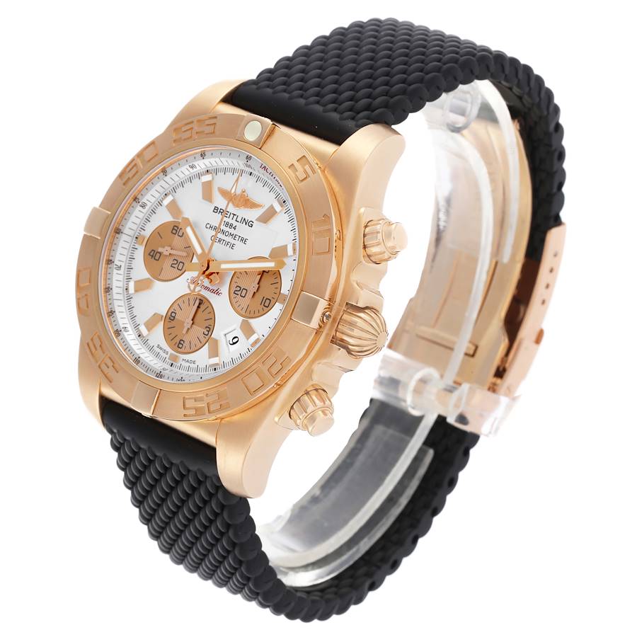 Breitling Chronomat Evolution Rose Gold Mens Watch HB0110