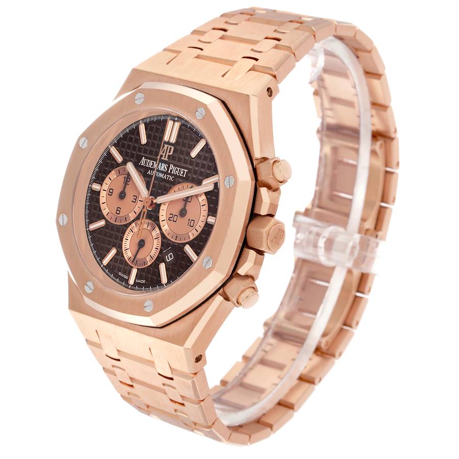 Audemars Piguet Royal Oak Brown Dial Rose Gold Watch 26331OR
