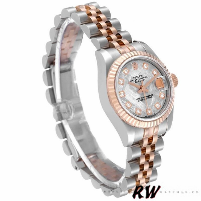 Rolex Datejust 179171 Diamond Meteorite Dial Fluted Bezel 26MM Lady Replica Watch