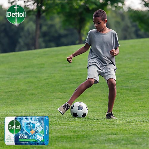 Dettol Antibacterial Bathing Soap - Instant Cool 70g - Pack of 6