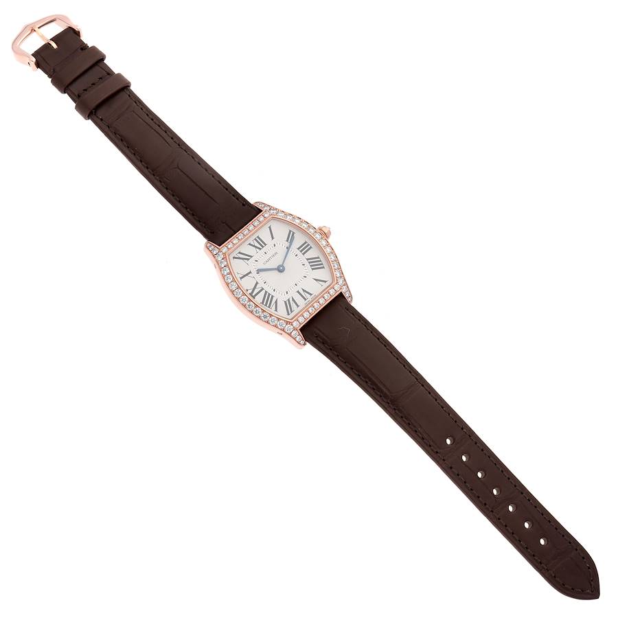 Cartier Tortue Medium Rose Gold Diamond Ladies Watch WJTO0009
