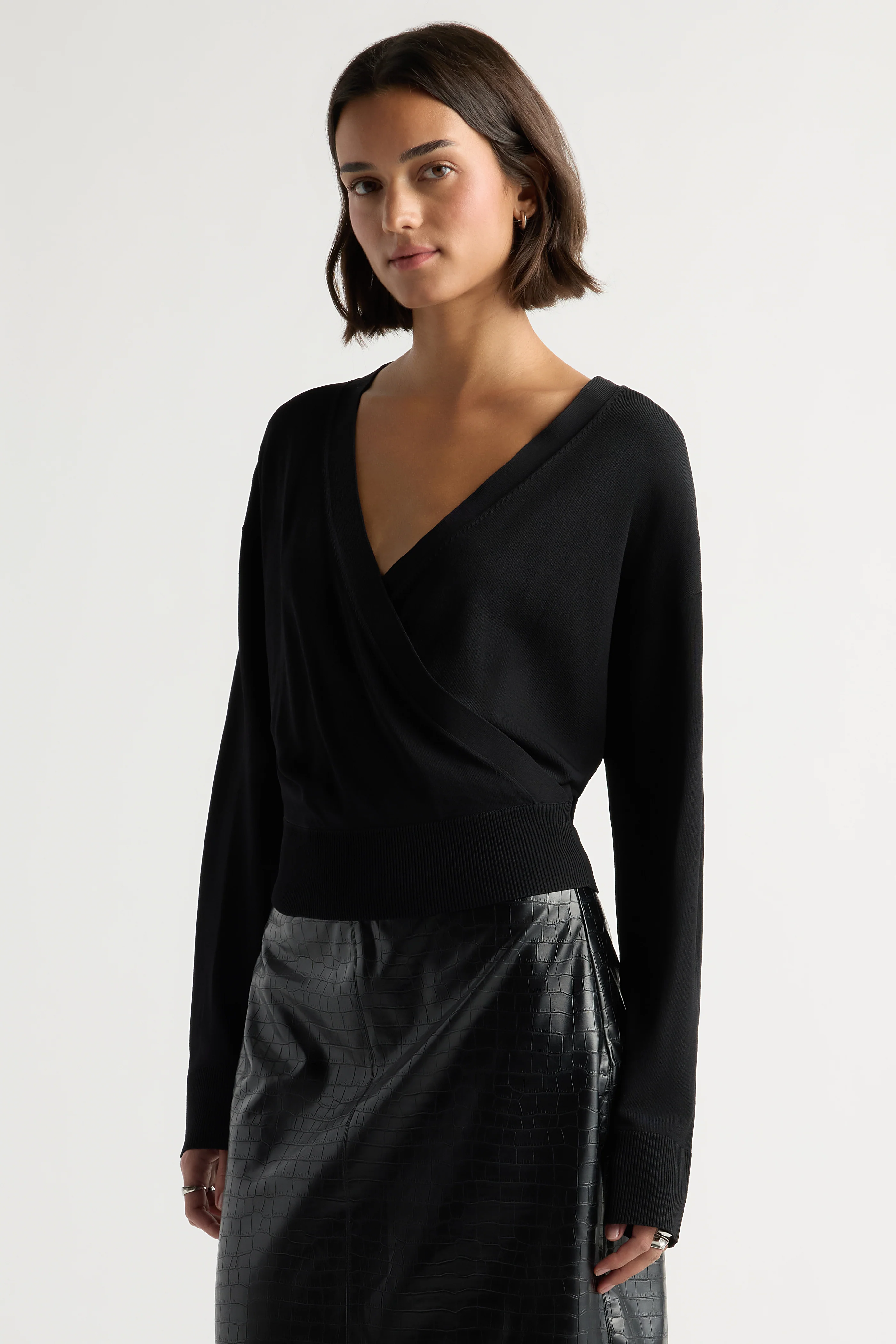 Marlee Lightweight Wrap V-Neck Sweater