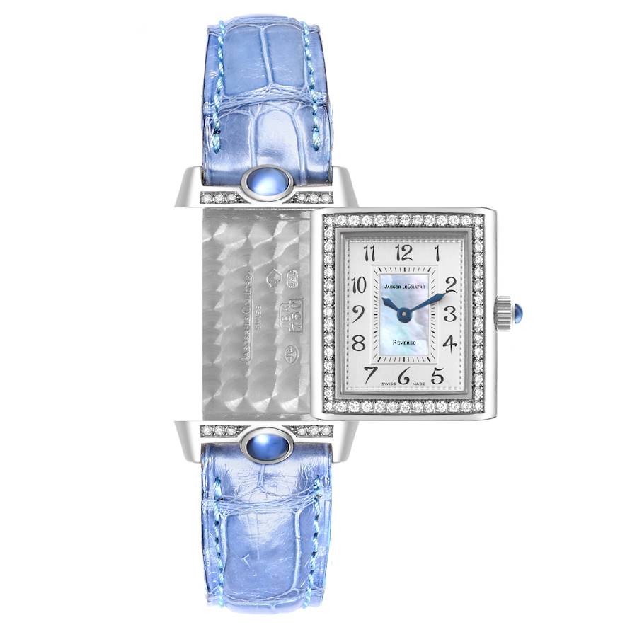 aeger LeCoultre Reverso Joaillerie White Gold Diamond Ladies Watch 267.3.86 Q2623403