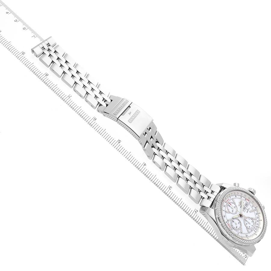Breitling Bentley Motors GT Chrono White Dial Steel Mens Watch A13362
