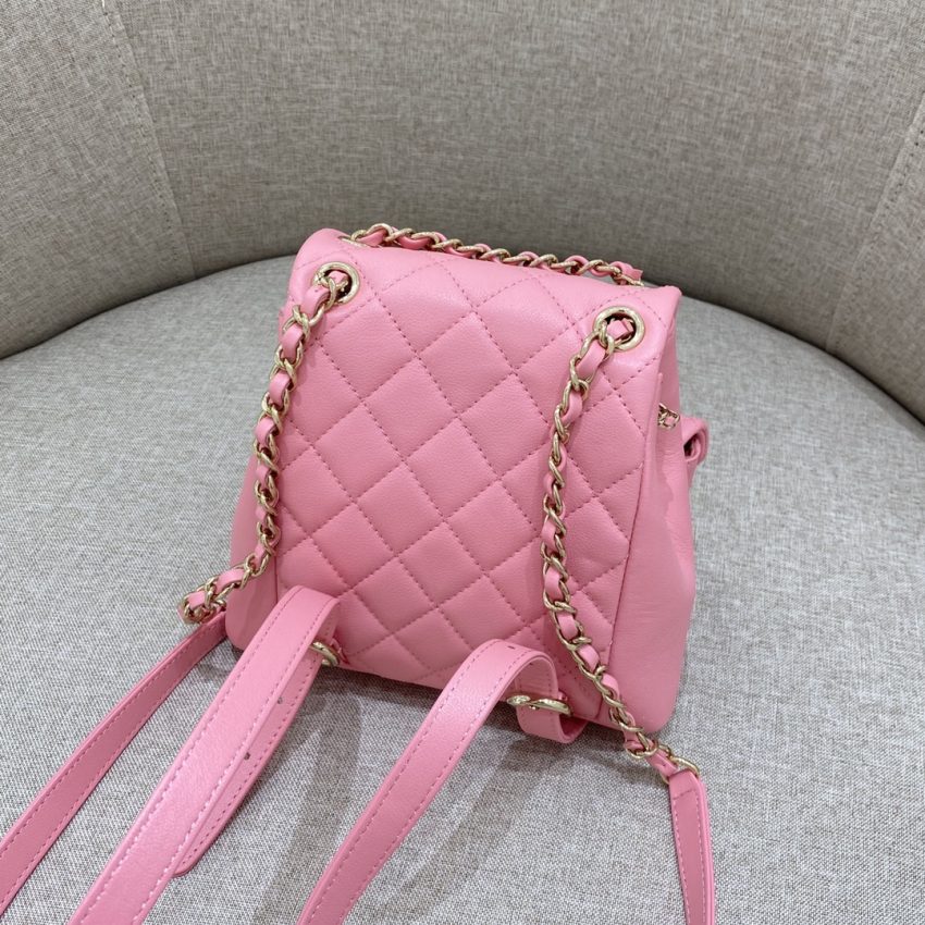 CHANEL 23A Backpack Small Pink