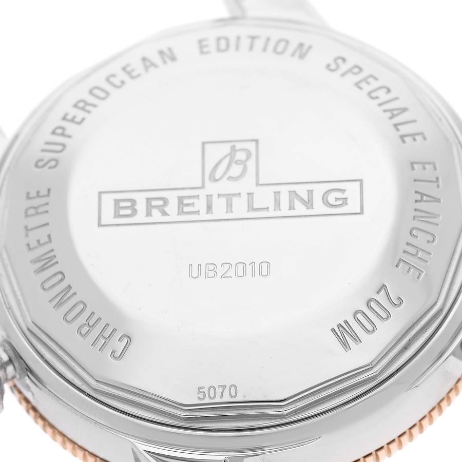 Breitling Superocean Heritage II 42 Steel Rose Gold Mens Watch UB2010