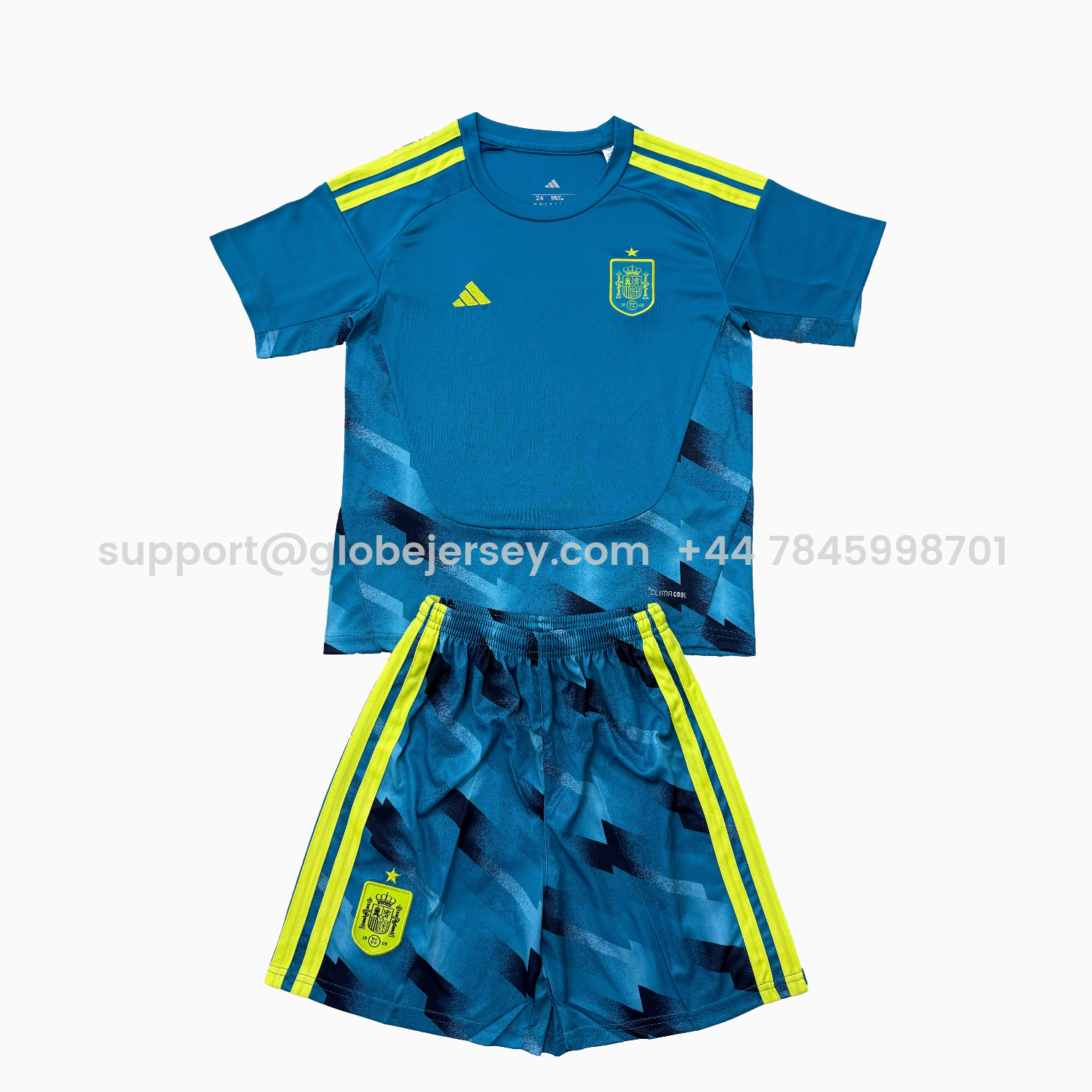 Spain 2026 Lake Blue Goalkeeper Men's Adult Jersey Set - Fans Version