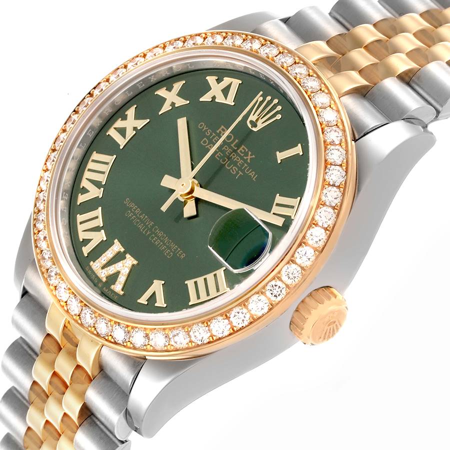 Rolex Datejust 31 Midsize Steel Yellow Gold Diamond Ladies Watch 278383