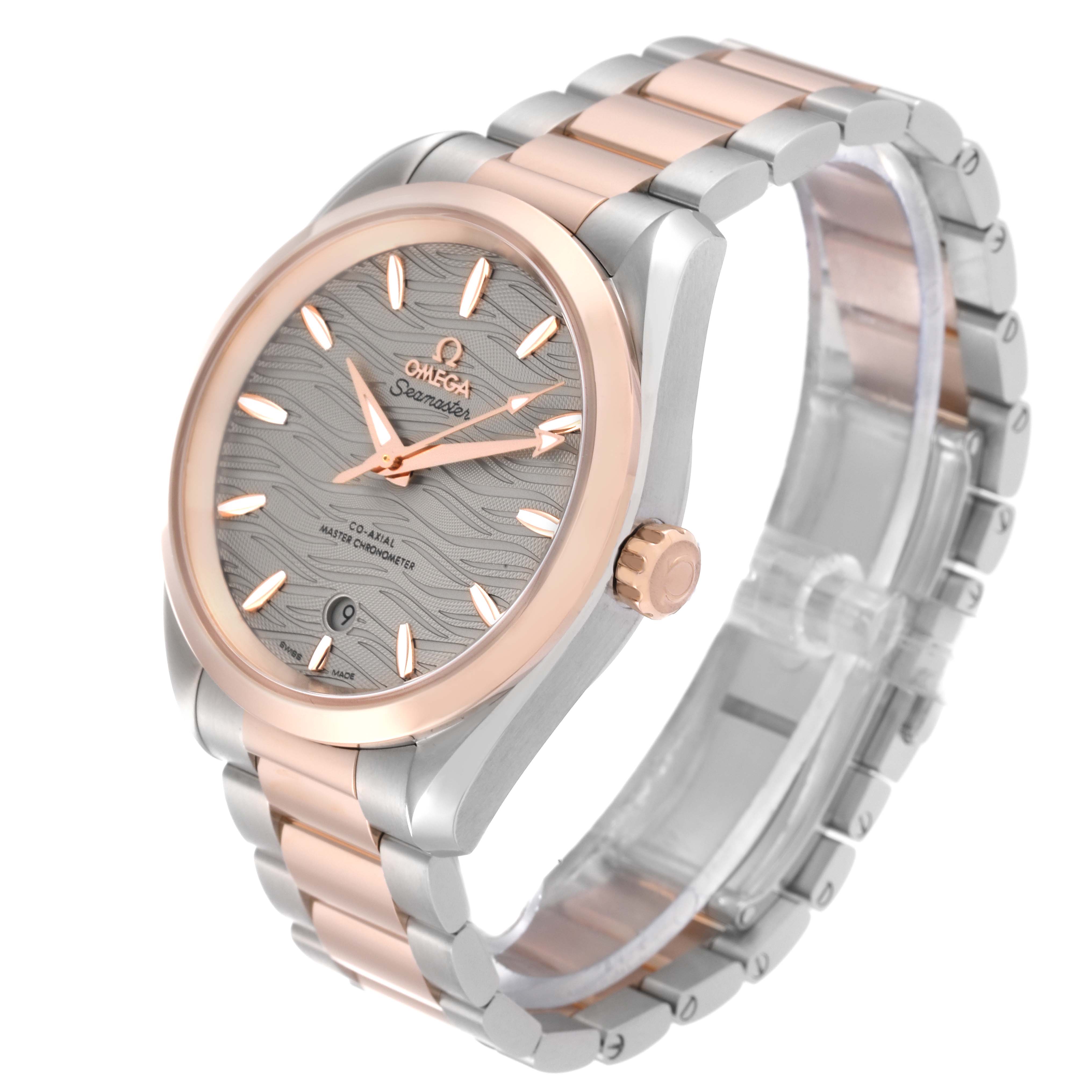 Omega Seamaster Aqua Terra Steel Rose Gold Mens Watch 38.0 MM 220.20.38.20.06.001