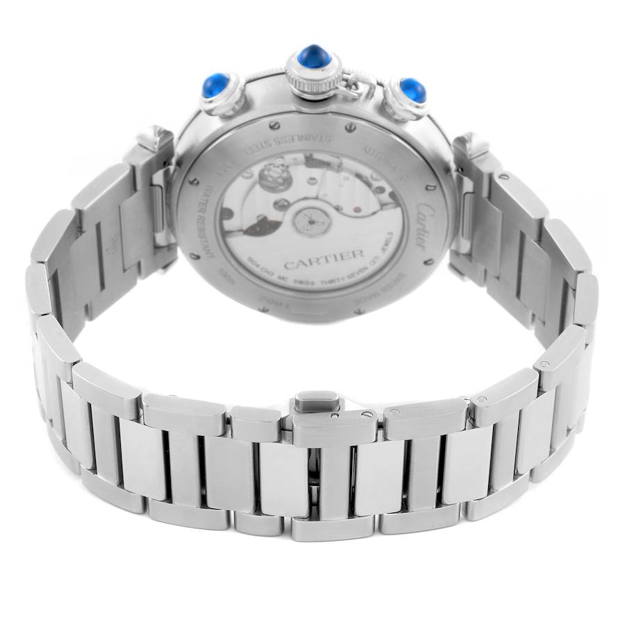 Cartier Pasha 41mm Silver Dial Steel Mens Watch WSPA0018