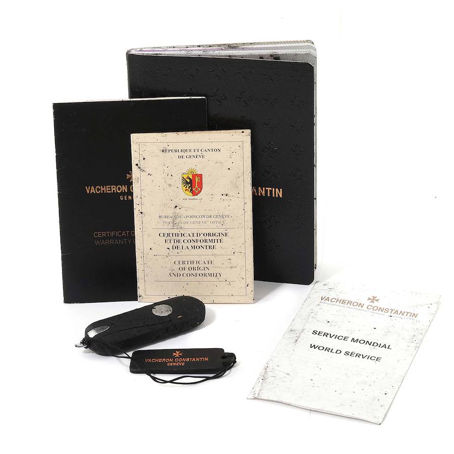 Vacheron Constantin Traditionnelle Silver Dial White Gold Mens Watch 82172