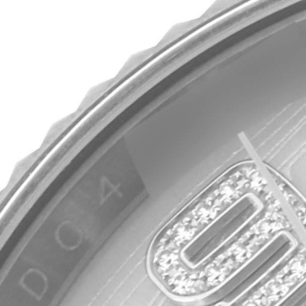 Rolex Datejust 36 White Gold Diamond Wave Dial Mens Watch 116139 Card