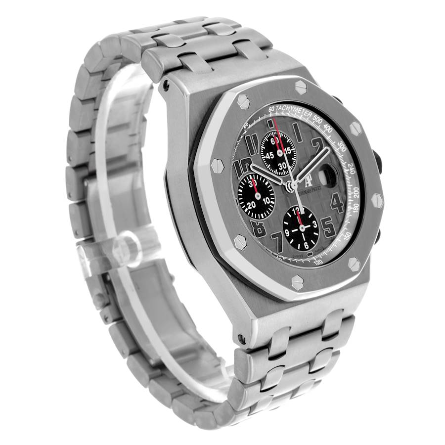 Audemars Piguet Royal Oak Offshore Chronograph Gray Dial Mens Watch 26170TI