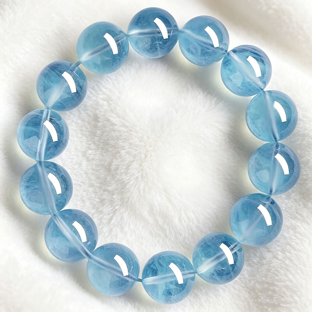 GemVibra Aquamarine Talisman Bracelet – Calm & Clarity Energy