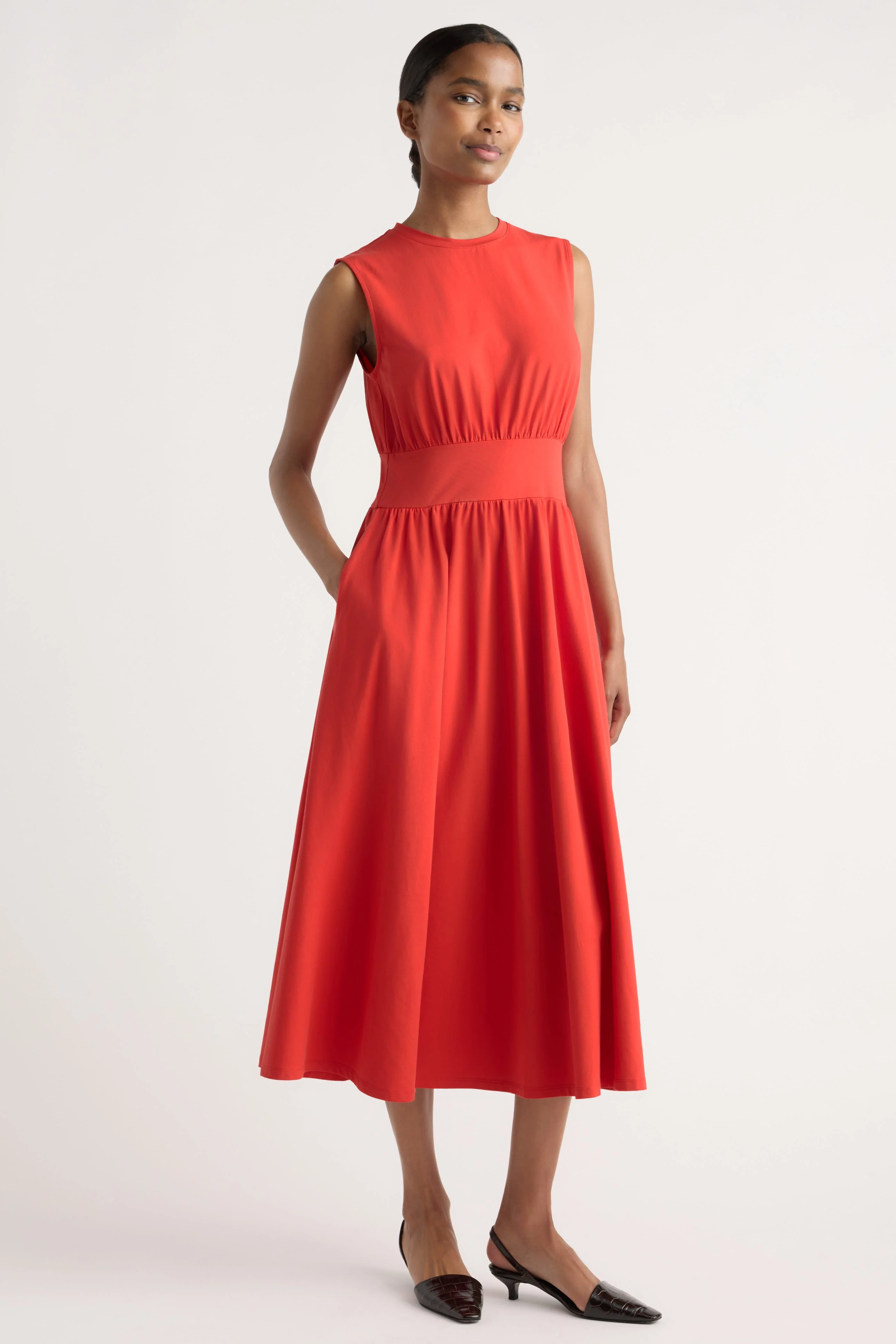 Prynn Sleeveless Jersey Dress