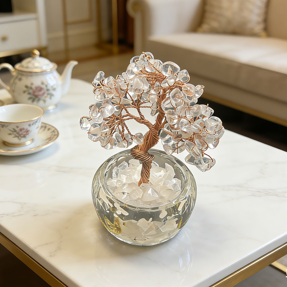 Clear Quartz Tree of Life: Amplify Energy, Purify Space & Manifest Abundance