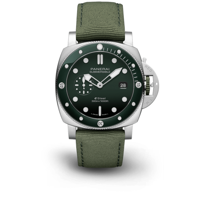 Submersible Green QuarantaQuattro ESteel&trade; Verde Smeraldo 44mm