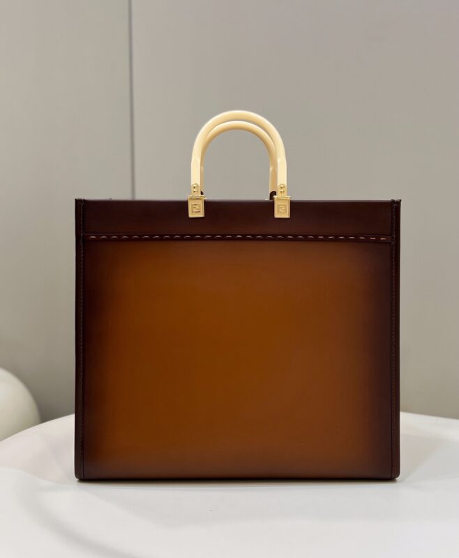 Replica Fendi Peekaboo Tote Brown