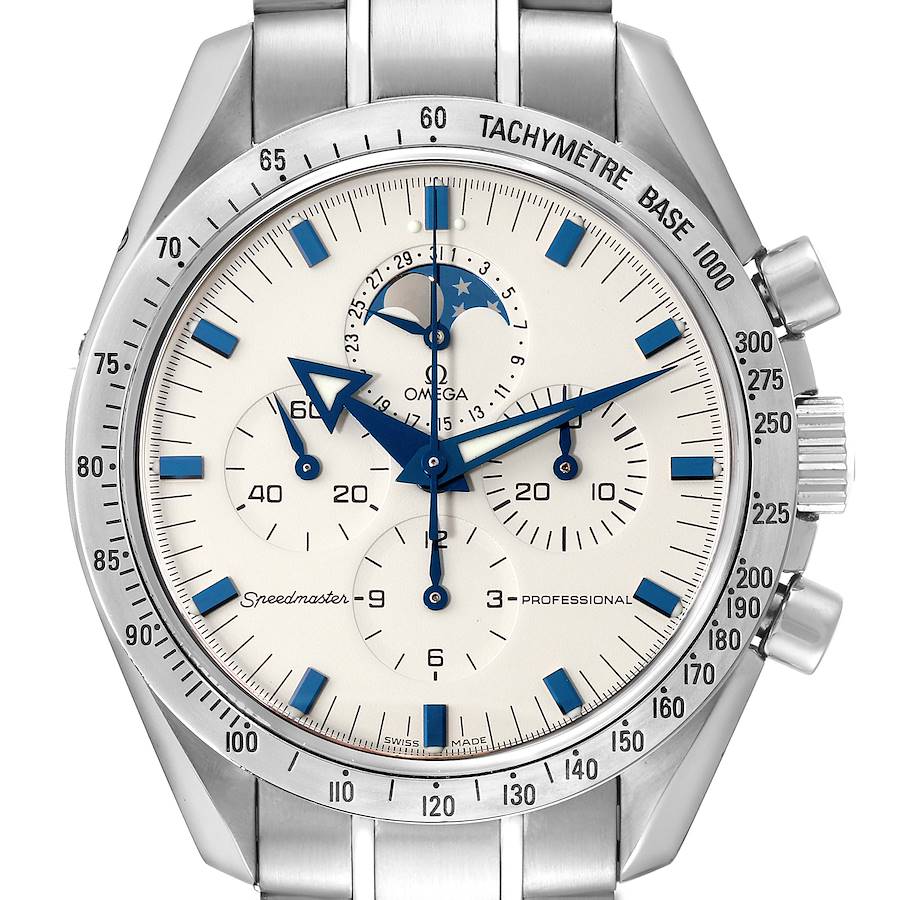 Omega Speedmaster Moon Phase Chronograph Steel Mens Watch 3575.20.00