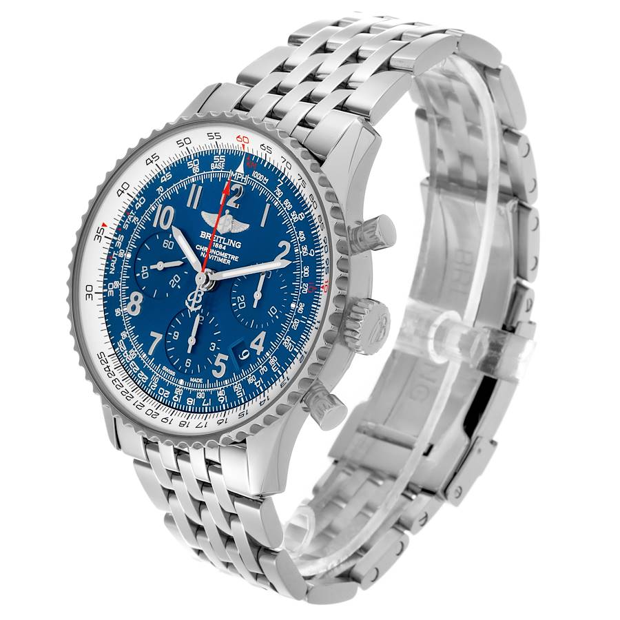 Breitling Navitimer 01 Blue Dial LE Steel Mens Watch AB0121