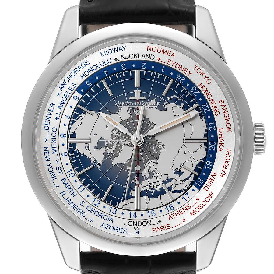 Jaeger LeCoultre Geophysic Universal Time Steel Mens Watch 503.8.T2.S Q8108420 Card