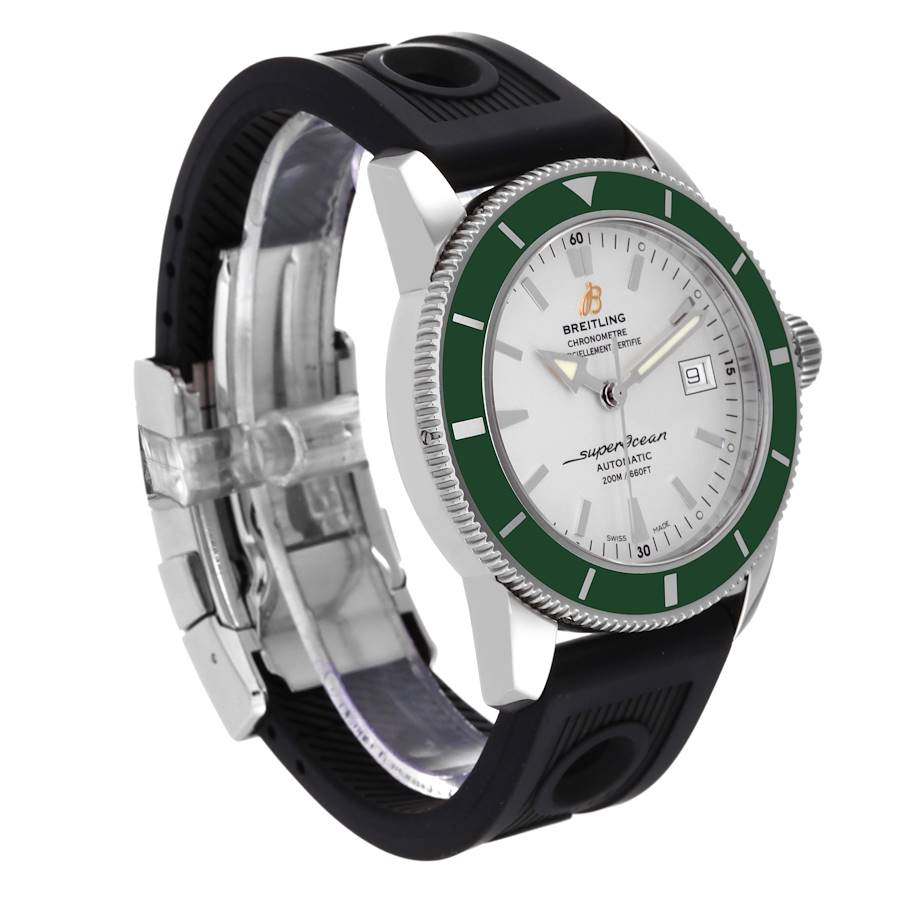 Breitling Superocean Heritage 42 Green Bezel Steel Mens Watch A17321