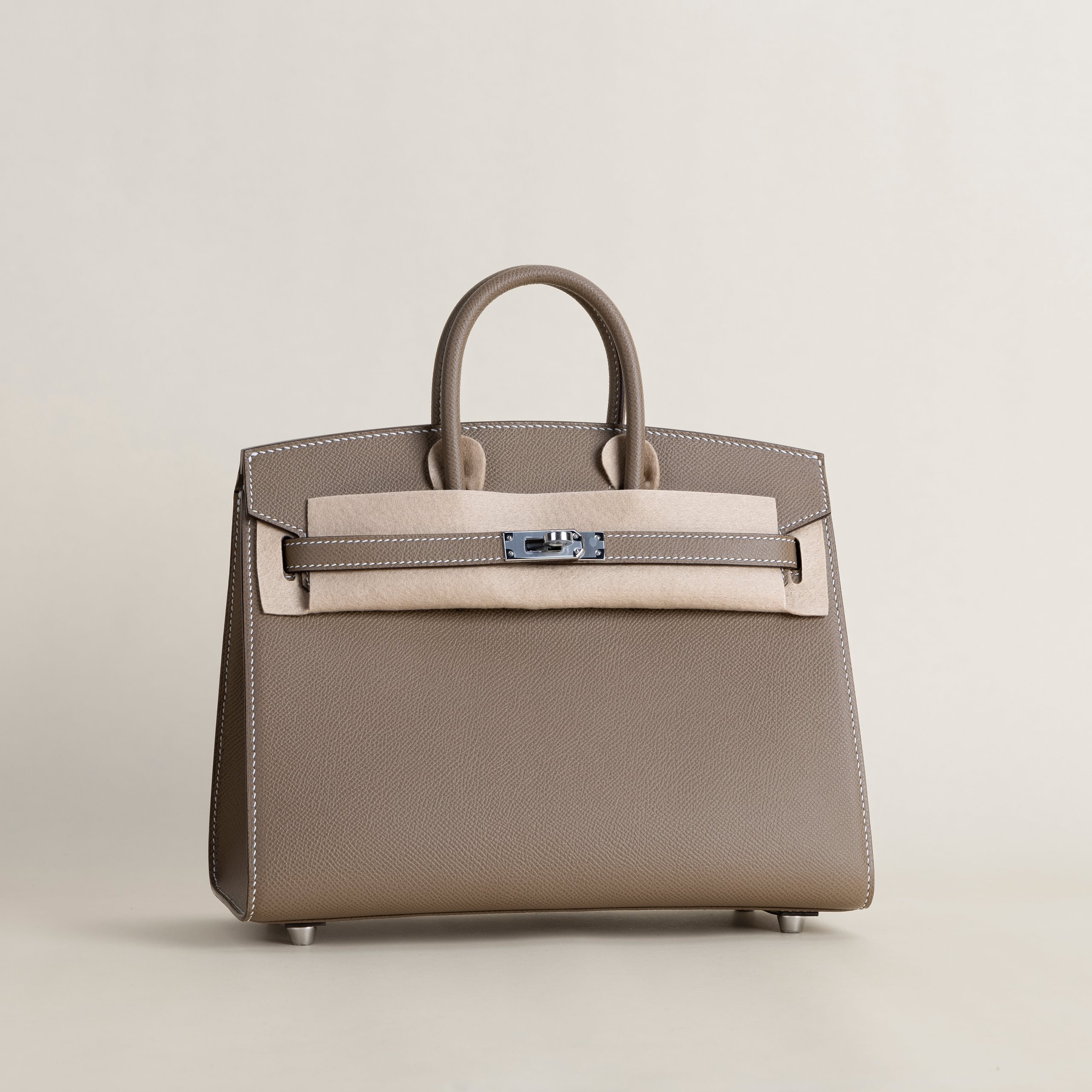 Birkin 25 epsom sellier etoupe PHW