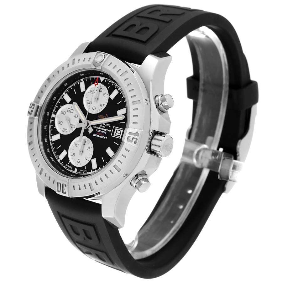 Breitling Colt Black Dial Stainless Steel Mens Watch A13388