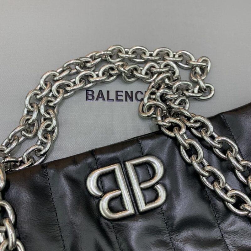 Replica Balenciaga Monaco Black Silver
