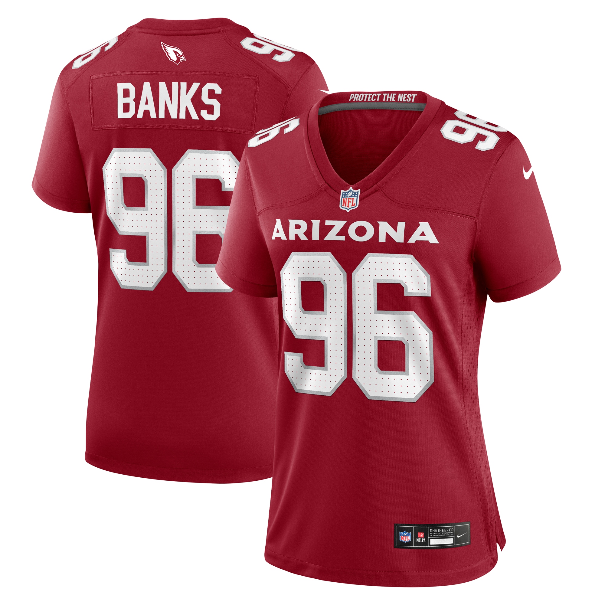 Eric Banks Arizona Cardinals Nike Women's  Game Jersey -  Cardinal