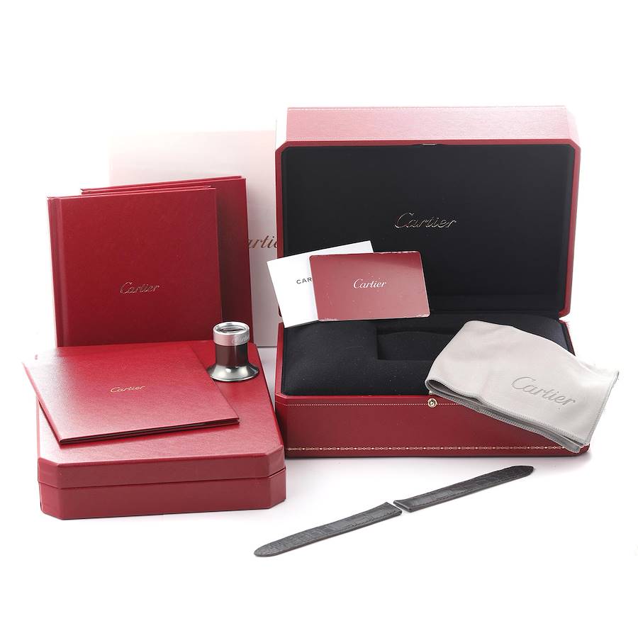 Cartier Tank Cintr&eacute;e Skeleton Rose Gold Mens Watch WHTA0008