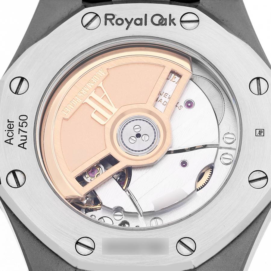 Audemars Piguet Royal Oak Steel Rose Gold Mens Watch 77350SR