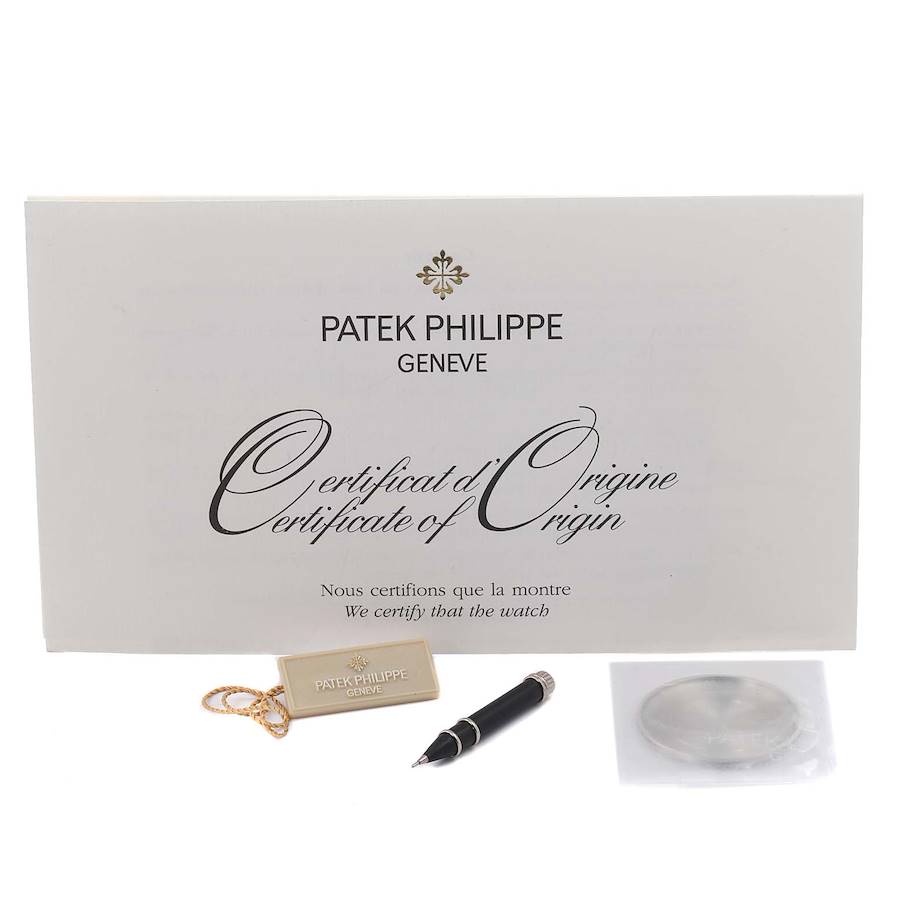 Patek Philippe Complications Perpetual Calendar Platinum Mens Watch 5496P Papers