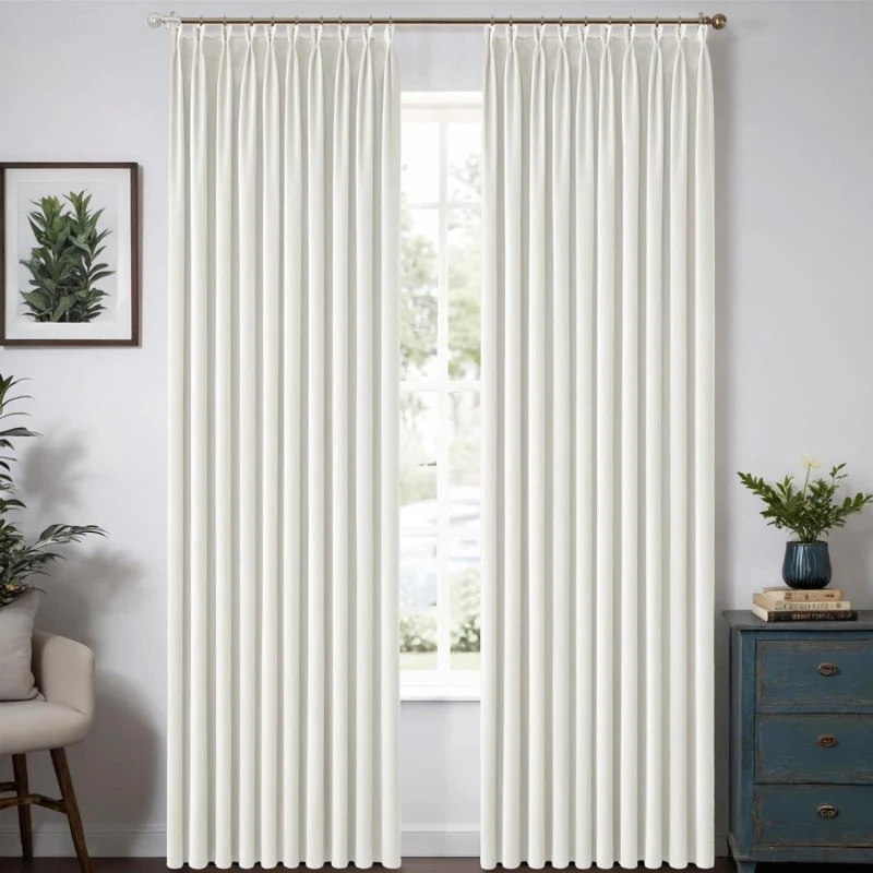 Custom Velvet Luxury Curtains  (2 Panels) - Pleated