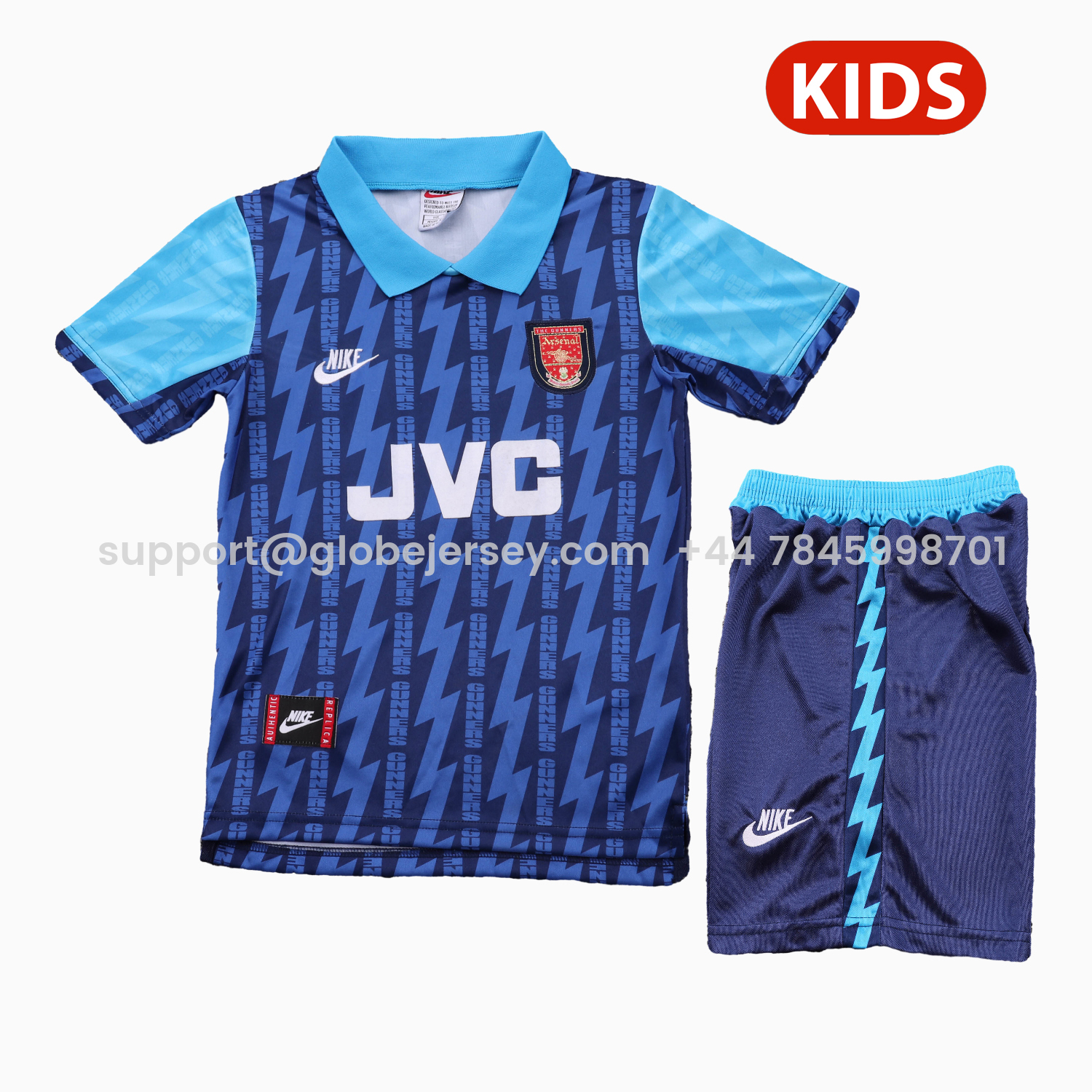 Retro Arsenal 1994-95 Away Kids Kit
