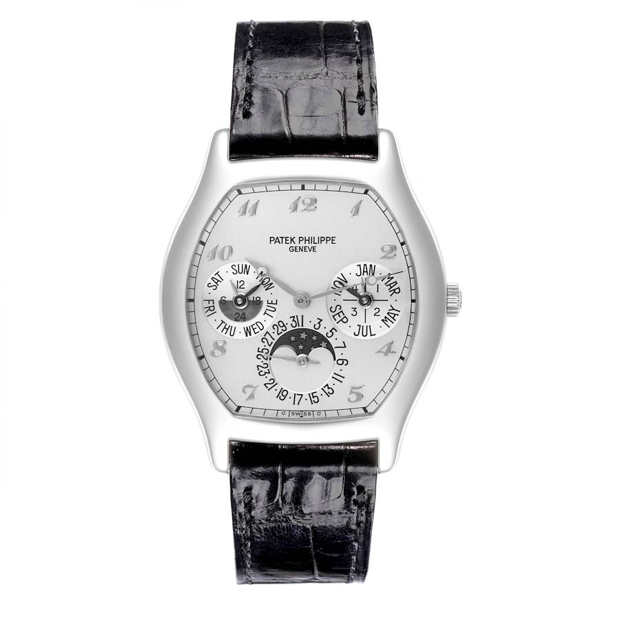 Patek Philippe Complications Perpetual Calendar White Gold Mens Watch 5040