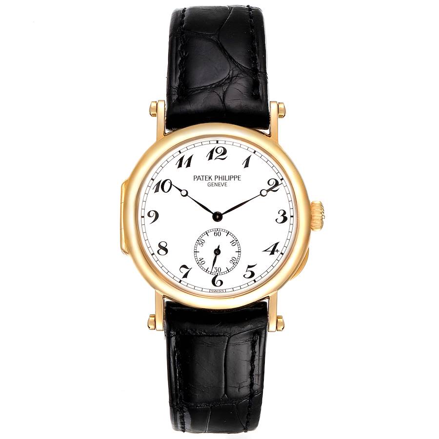 Patek Philippe Calatrava Officer Limited 150th Anniversary Yellow Gold Mens Watch 3960
