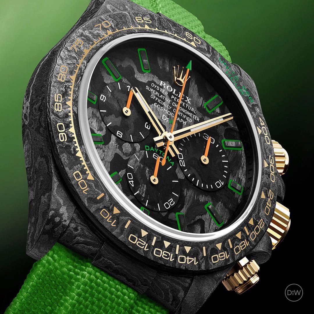 DiW Rolex Daytona &ldquo;ALL CARBON LIME"