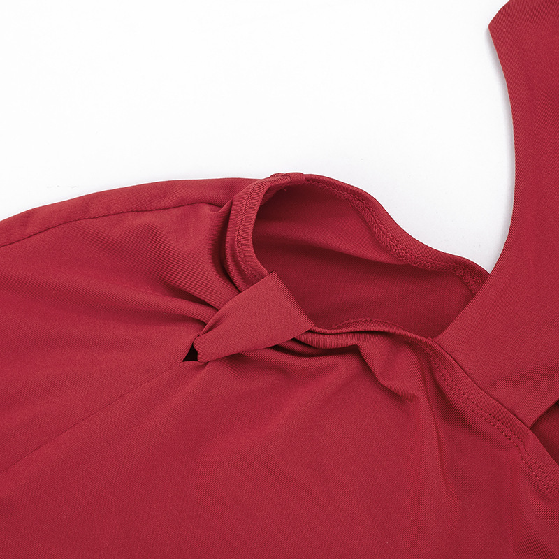 Women Hollow-Out One-Sleeve Sexy Dress