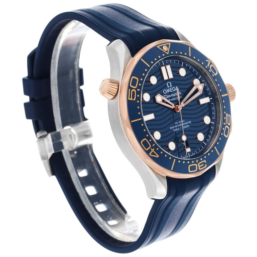 Omega Seamaster Diver 300M Steel Rose Gold Watch 210.22.42.20.03.002