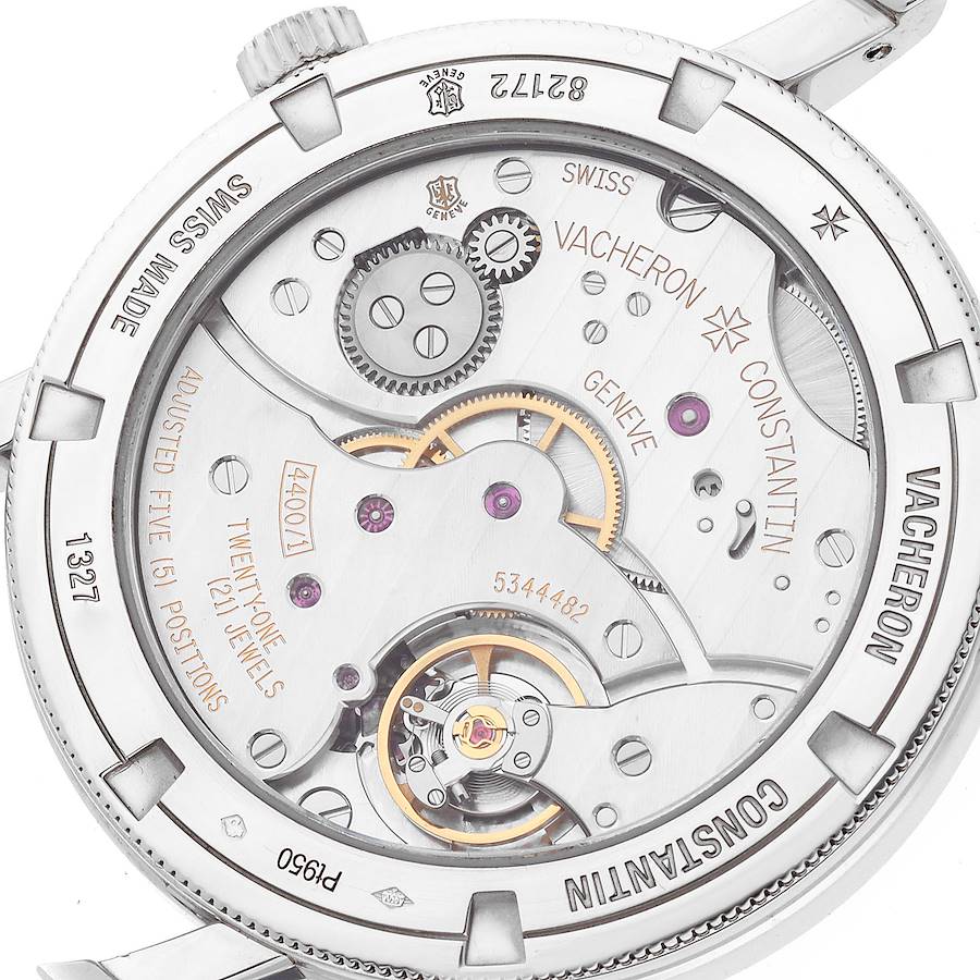 Vacheron Constantin Traditionnelle Platinum Grey Dial Mens Watch 82172
