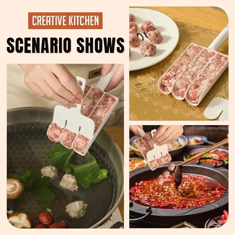 🔥Hot Sale 40%OFF🔥Kitchen Triple Meatball Mold-Buy 2 Get 1 Free