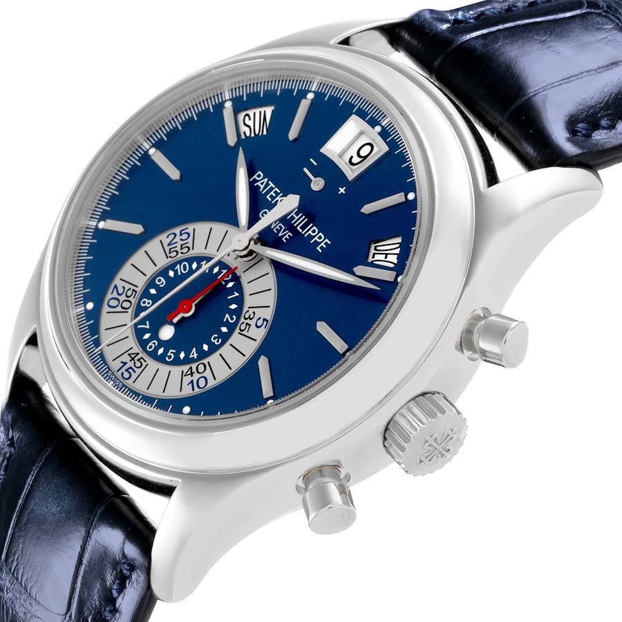 Patek Philippe Complications Annual Calendar Platinum Chronograph Mens Watch 5960P