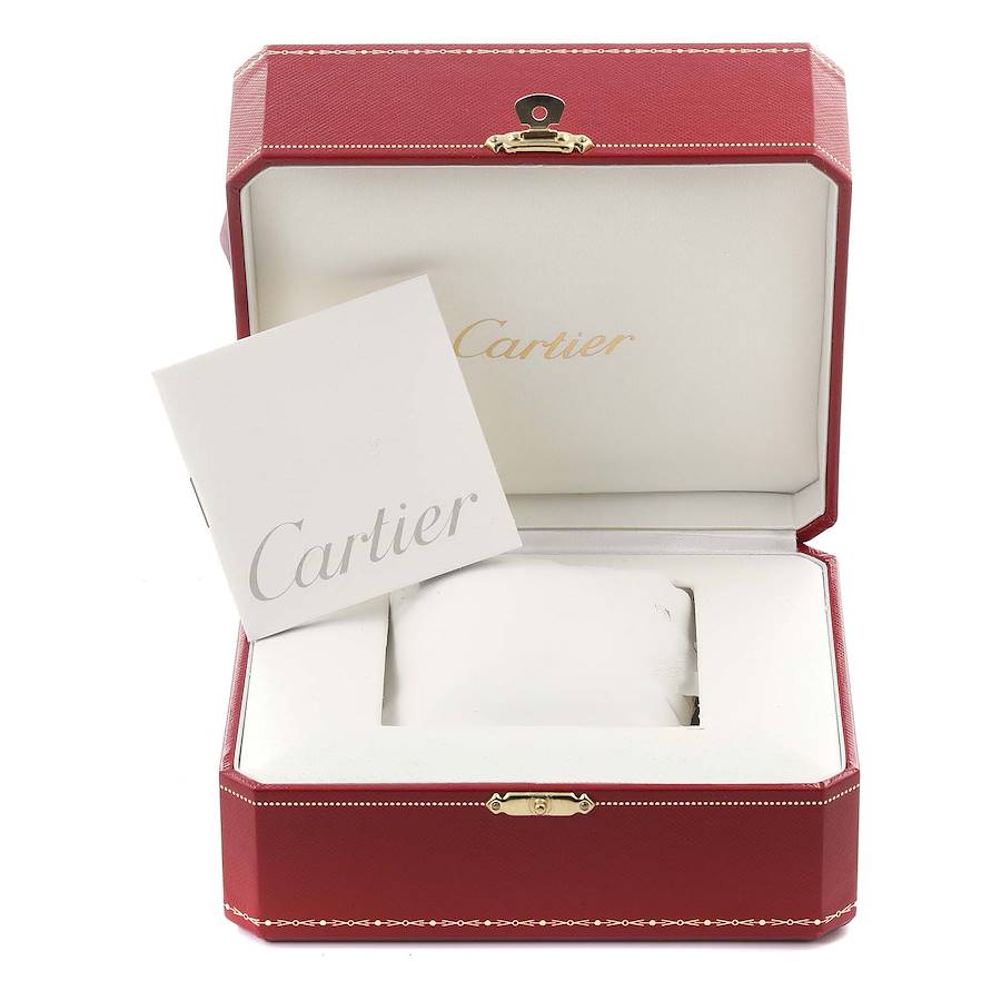 Cartier Cloche Calandre Yellow Gold Silver Dial Ladies Watch 81082